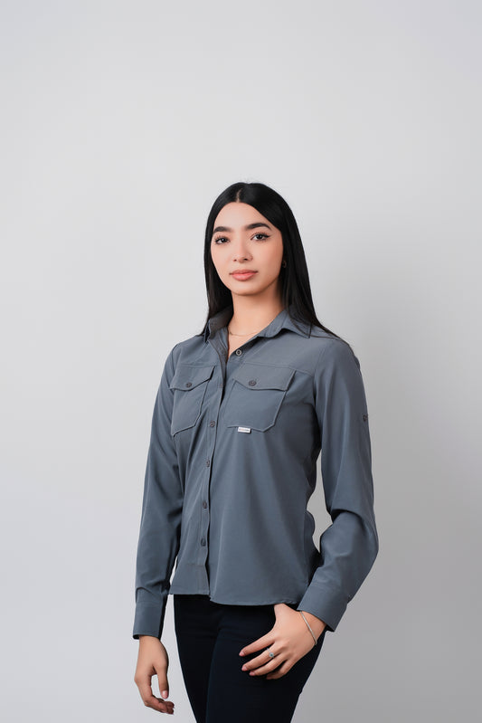 Navy Gris Oxford