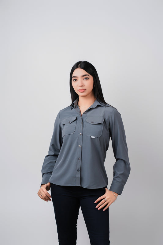 Navy Gris Oxford