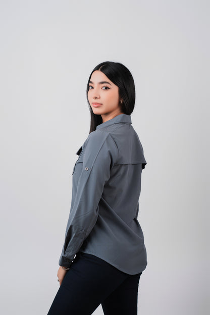 Navy Gris Oxford