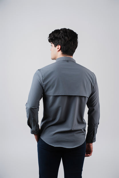 Navy Gris Oxford