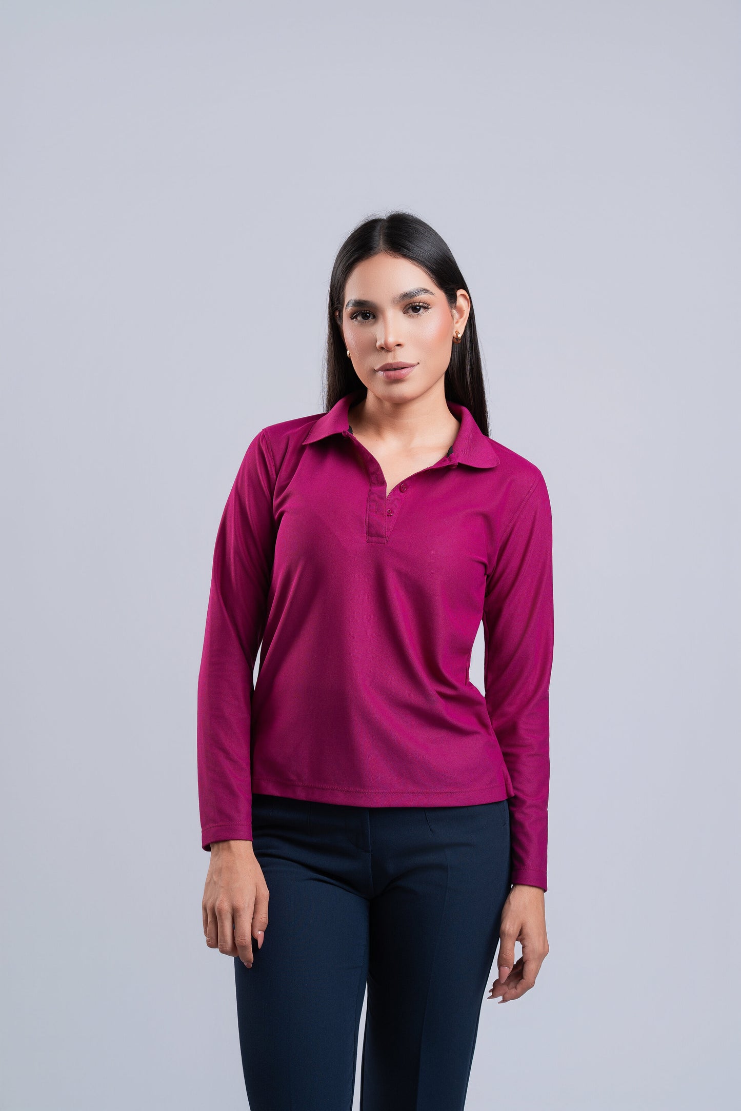 Polo Rojo Manga Larga